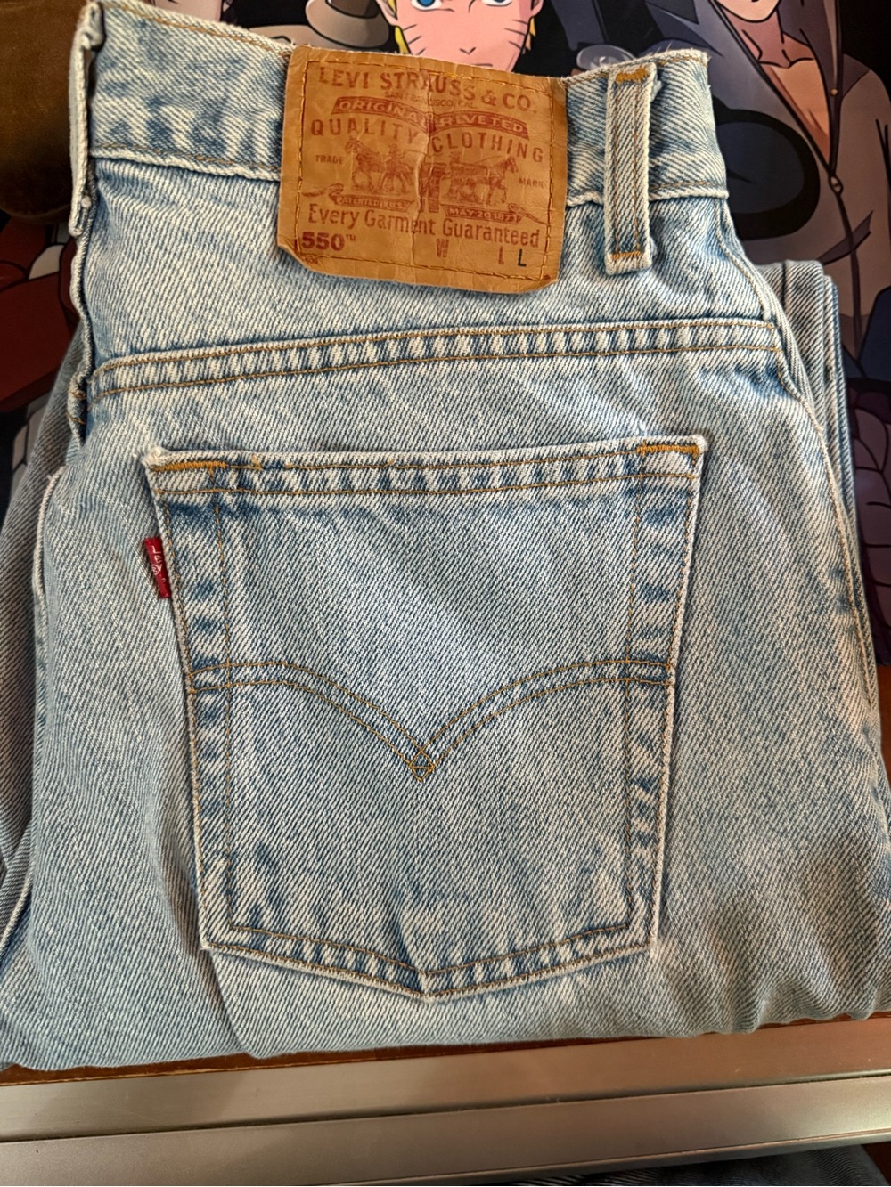 Levi's Vintage 1999 Women’s Relaxed 550 Light Wash Blue Jeans